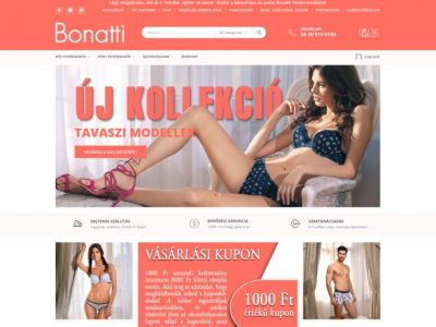 Megújult a Bonatti Fehérnemű weboldala