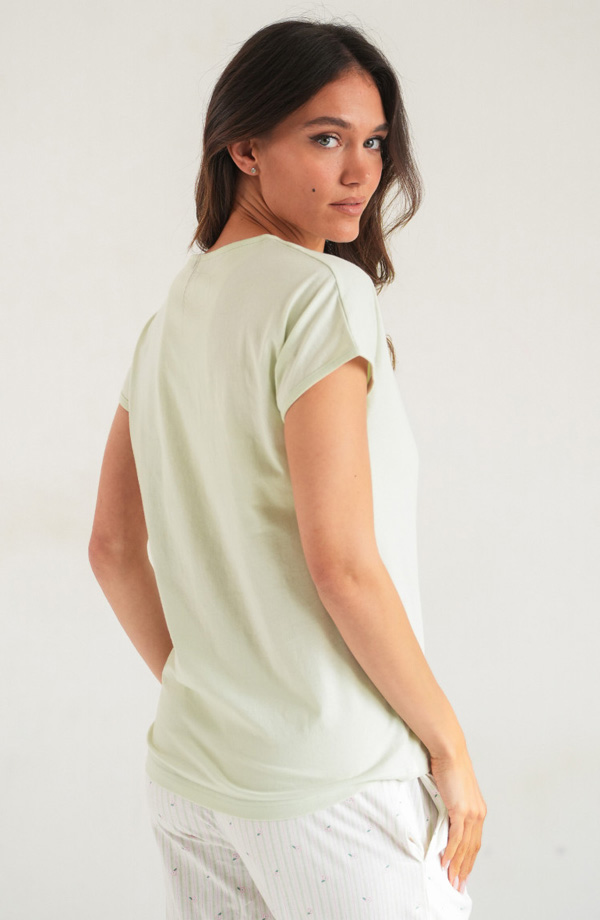 Bonatti-fehernemu-2025-tavaszi-noi-kollekcio-ROKSET P-25 121 noi pizsama zöld mintás 2